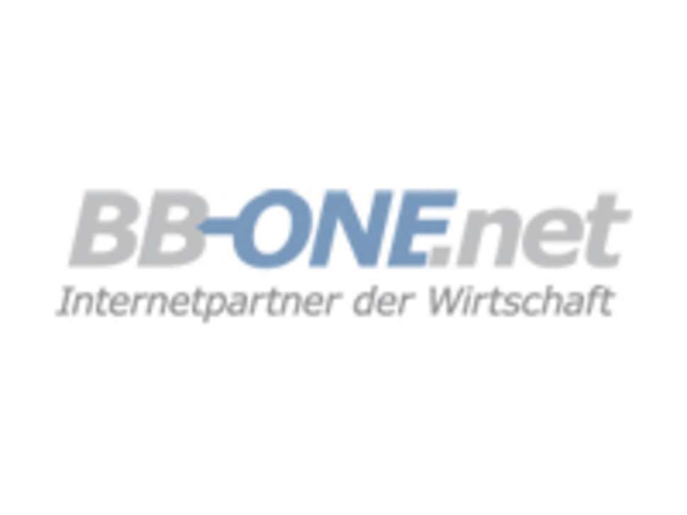 Logo der BB-ONE.net mit Claim "Internetparter der Wirtschaft"